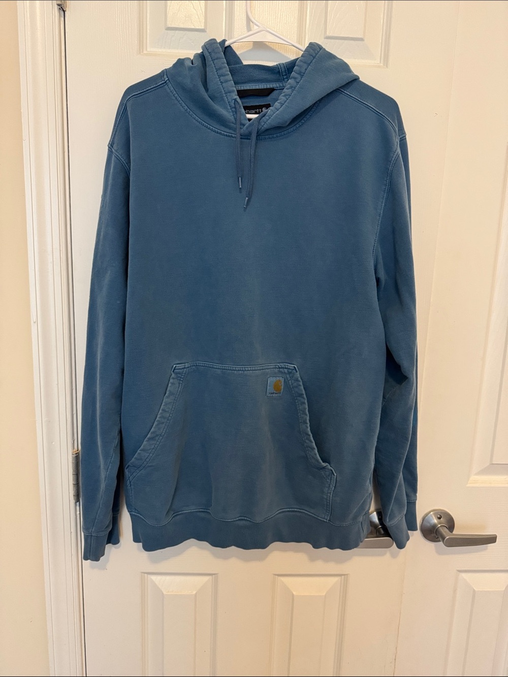 Carhartt Relaxed-Fit Garment-Dyed Hoodie | Horizon Blue | Men’s M